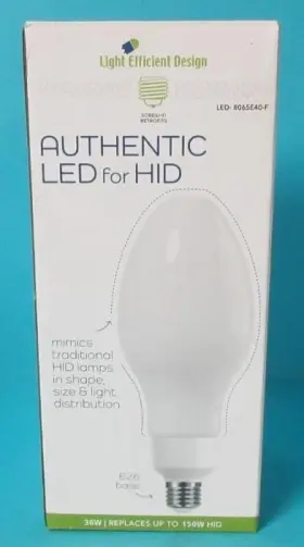 LED-8065E40-F LIGHT EFFICIENT DESIGN Authenic Led Hid Base
