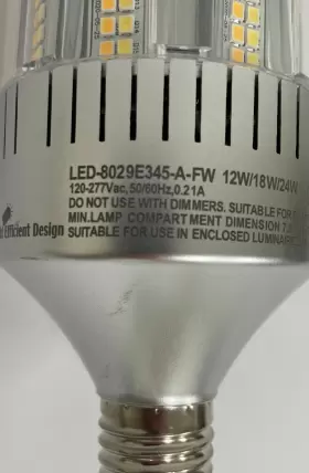 LED8029E345AFW LIGHT EFFICIENT DESIGN Retrofit Base Bulb Lamp #2