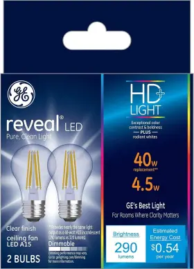 31892 LIGHTING Reveal Light Bulbs Ceiling Fan Base Pack