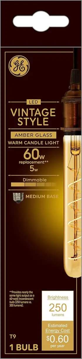 36513 LIGHTING Vinta Led Tube Light Bulb Watts Cand