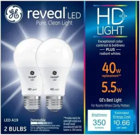 22591 LIGHTING Reveal Led Light Bulbs Pack
