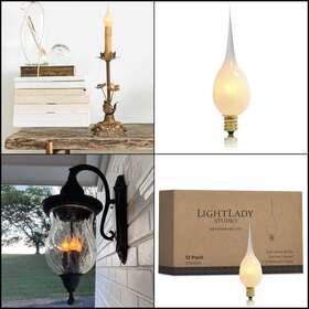 712971224612 LIGHTLADY STUDIO Silicone Dipped Candle Light