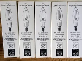 B1125WE LIGHTNING SCIENCE Blunt Tip Bulbs Box