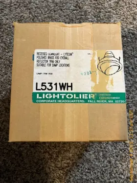 L531WH LIGHTOLIER Recessed Recess Downlight Lytecan Polish