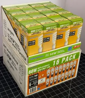 755277280401 LIGHTS OF AMERICA Pack Cfl Light Bulbs