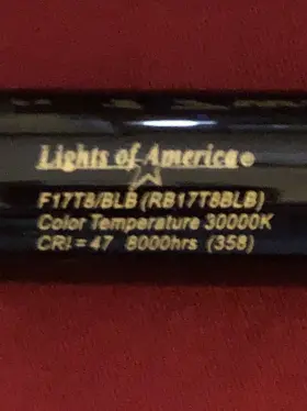 RB17T8BL LIGHTS OF AMERICA Lamp Light Fluorescent Watts #3