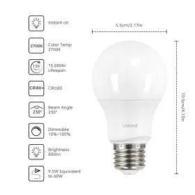 791342688772 LINKIND Led Light Bulbs Dimmable #2