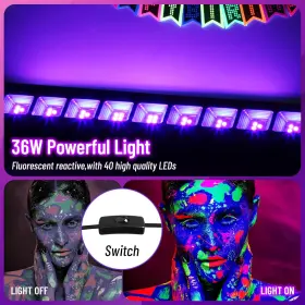 LSTN-36W-SMX-1PACK LINSTAINE Light Bar Waterproof Blacklights #3