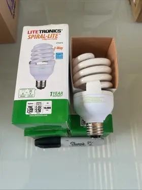 12-33W LITETRONICS Spiral Lite Cfl Light Bulbs