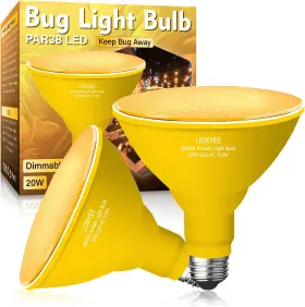PAR38 LOXYEE Amber Led Bug Light Bulbs Fo
