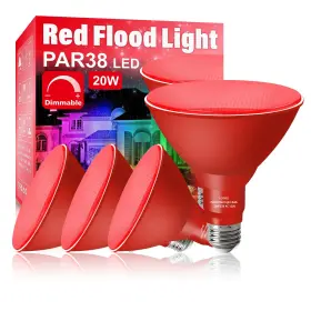 PAR38 LOXYEE Flood Light Bulbs Pack Dimmable Base