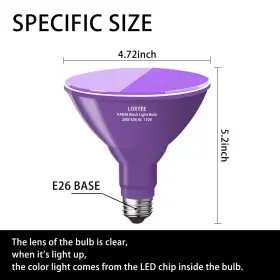 767738164311 LOXYEE Halloween Led Light Bulbs Base #3