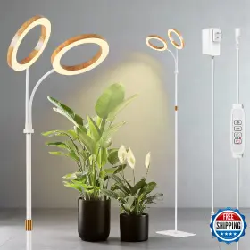 B0FXFMRWKY LPMZMBL Dual Head Grow Light Plants Spectrum Floor