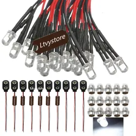 657631033053 LTVYSTORE Led Wired Lamp Light Bulb Prewired