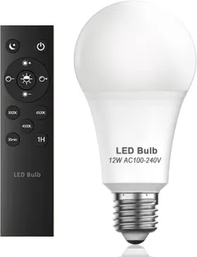 LBR-168 LUCKYSTYLE Ftled Light Bulbs Remote Control Dimmable