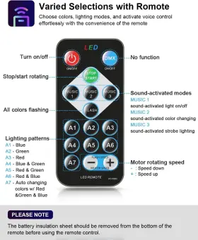 713463433758 LUDITEK Sound Lights Remote Dj Lighting Disco #2
