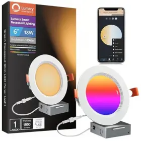 US-SD6C-1-WHITE LUMARY Smart Wi Fi Canless Recessed Recess