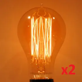 L5157 LUMIN Edison Victorian Squirrel Cage Antique Light Bulb