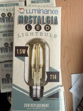 93998 LUMINANCE Led Edison Bulb Dimmable Antique Radio