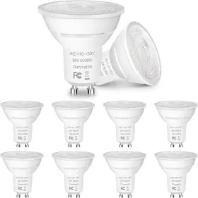 Lunaswag-shop Jd-fz-gu10-dim Mr16 Gu10 Led Bulb Dimmable 650lm 5000k Daylight White 50w Halogen E