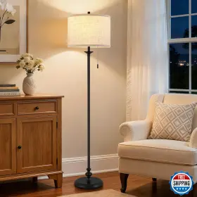 B0FKS378SH LUVKCZC Floor Lamp Tall Fabric Lampshade Chain B0FKS378SH LUVKCZC Floor Lamp Tall Fabric Lampshade Chain