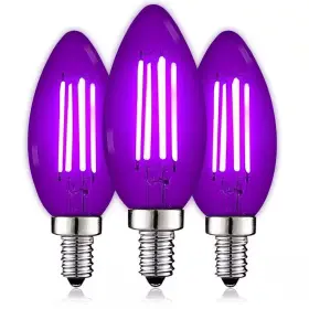 313090599522 LUXRITE Led Light Bulbs Glass Candelabra Bu