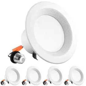 LR23790-4PK LUXRITE Light Selectable Dimmable Remodel Led