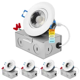 LR23220-4PK LUXRITE Led Gimbal Canless Recessed Recess Light