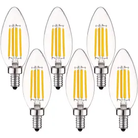 711181746587 LUXRITE Dimmable Led Light Bulbs Glass Filament