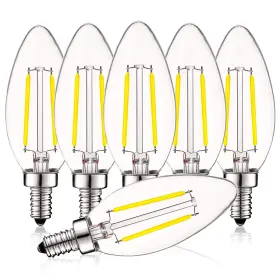 B07T7XN12M LUXRITE Led Candelabra Bulbs Dimmable Bright