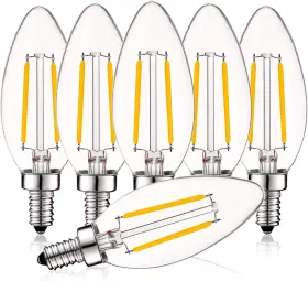 LR21572-6 LUXRITE Candelabra Led Bulbs Dimmable