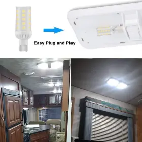 769135744080 MAKERGROUP Wedge Base Led Light Bulbs Rv Camp #2