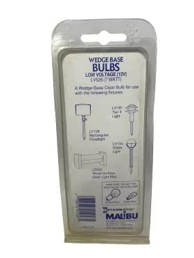 078275012585 MALIBU Nos Wedge Base Bulbs Voltage #2