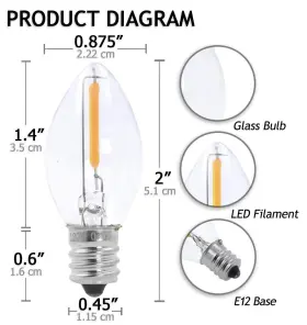 810048983124 MANDALA CRAFTS Night Light Bulbs Base Led #3