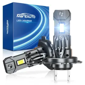 Marsauto 7051lhb681jus H7 Light Bulbs 30000lm 800% Brighter Real Mini Size 6000k Co