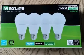 767627044076 MAXLITE Dimmable Led Light Bulbs Lamp