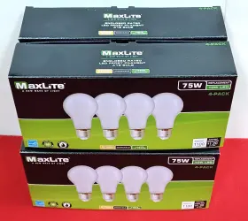E10A19D50-4P-WS MAXLITE Led Light Bulbs Dimmable