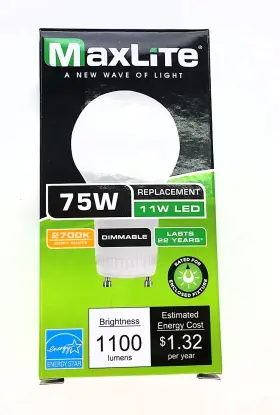 E11A19GUDLED27-G7 MAXLITE Dimmable Led Lamp Twist Lock Light