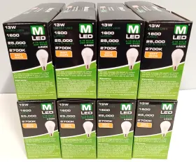 E13A19D27-4P-WS1S MAXLITE Led Dimmable Bulb Pack #3