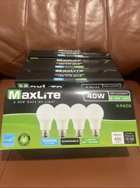 E5.5A19D50-4P-WS MAXLITE Led Dimmable Bulbs