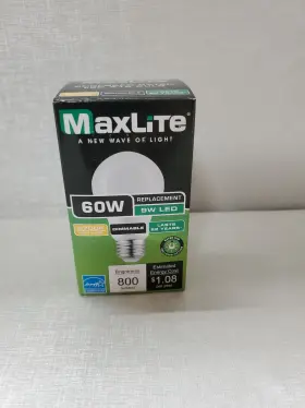 E9A19D50-4P-WS MAXLITE Pack Led Light Bulb Dimmable