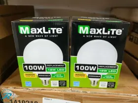 EFF85G25D930JA8 MAXLITE Box Led Globe Light Bulbs Base