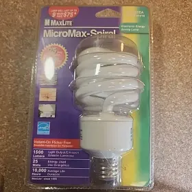 SKS25EA50 MAXLITE Pack Cfl Spiral Light Bulbs Bright #2