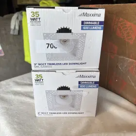 Trimless MAXXIMA Recessed Recess Downlight Led