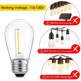709930967437 MECONARD Patio Light Bulbs Shatterproof Led #2