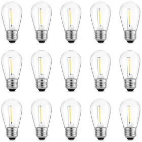 709930967437 MECONARD Patio Light Bulbs Shatterproof Led