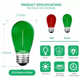 709930967666 MECONARD Led Light Bulbs Shatterproof Waterpr #2