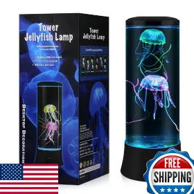 B0CMXJ7MW7 MELOKI Floating Jellyfish Lamp Electric Light Auto