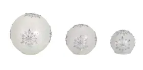 746427645256 MELROSE International Led Snowflake Globes Set