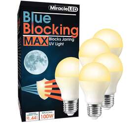 041898983037 MIRACLE LED Blocking Bulb Amber Glow